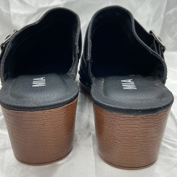 MIA Women’s Apollo Black Low Retro Studded Clogs Size 6.5 - Picture 7 of 15